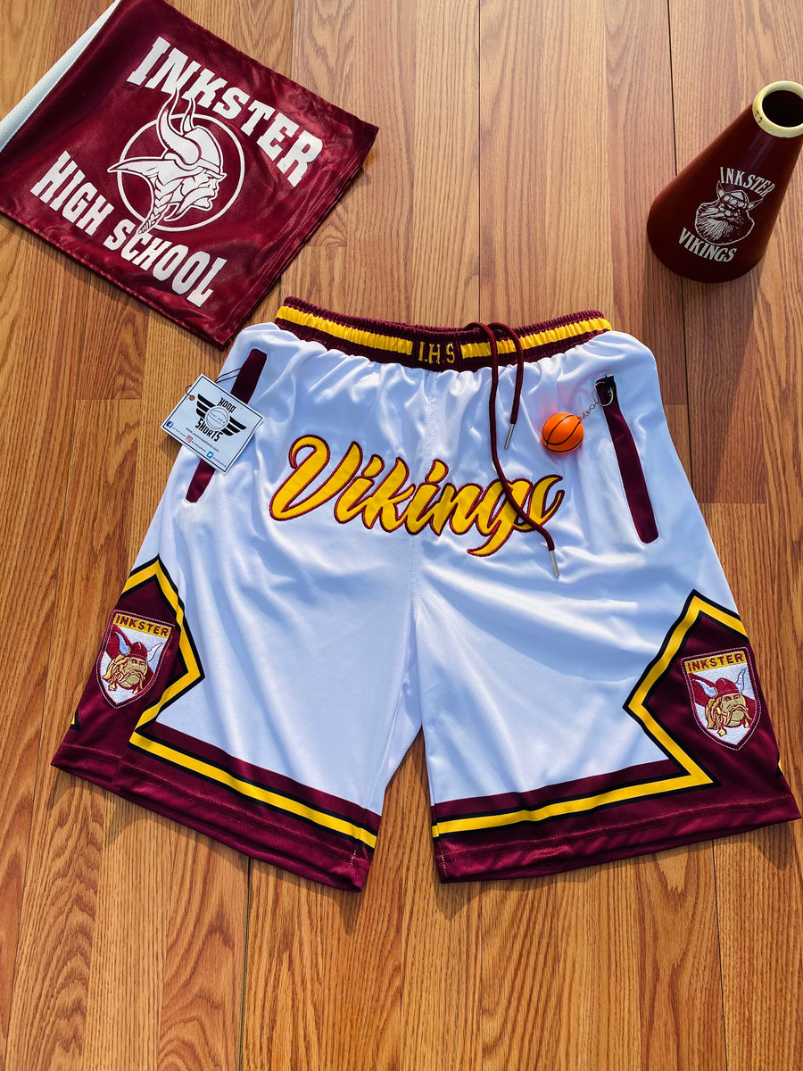 Inkster Vikings Shorts Alternates (White) Inktown Store
