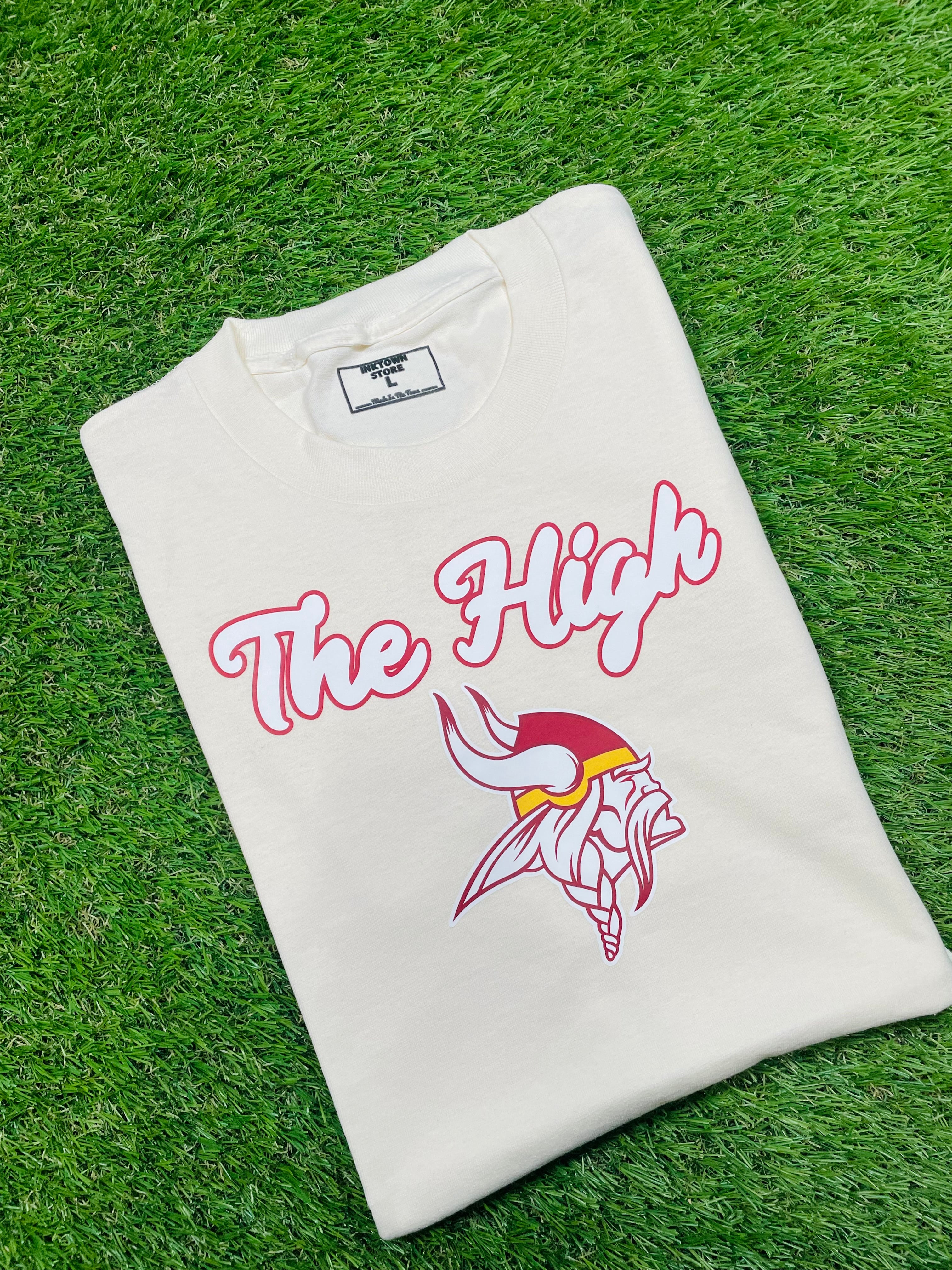 “The High” T-Shirt (cream/light tan)