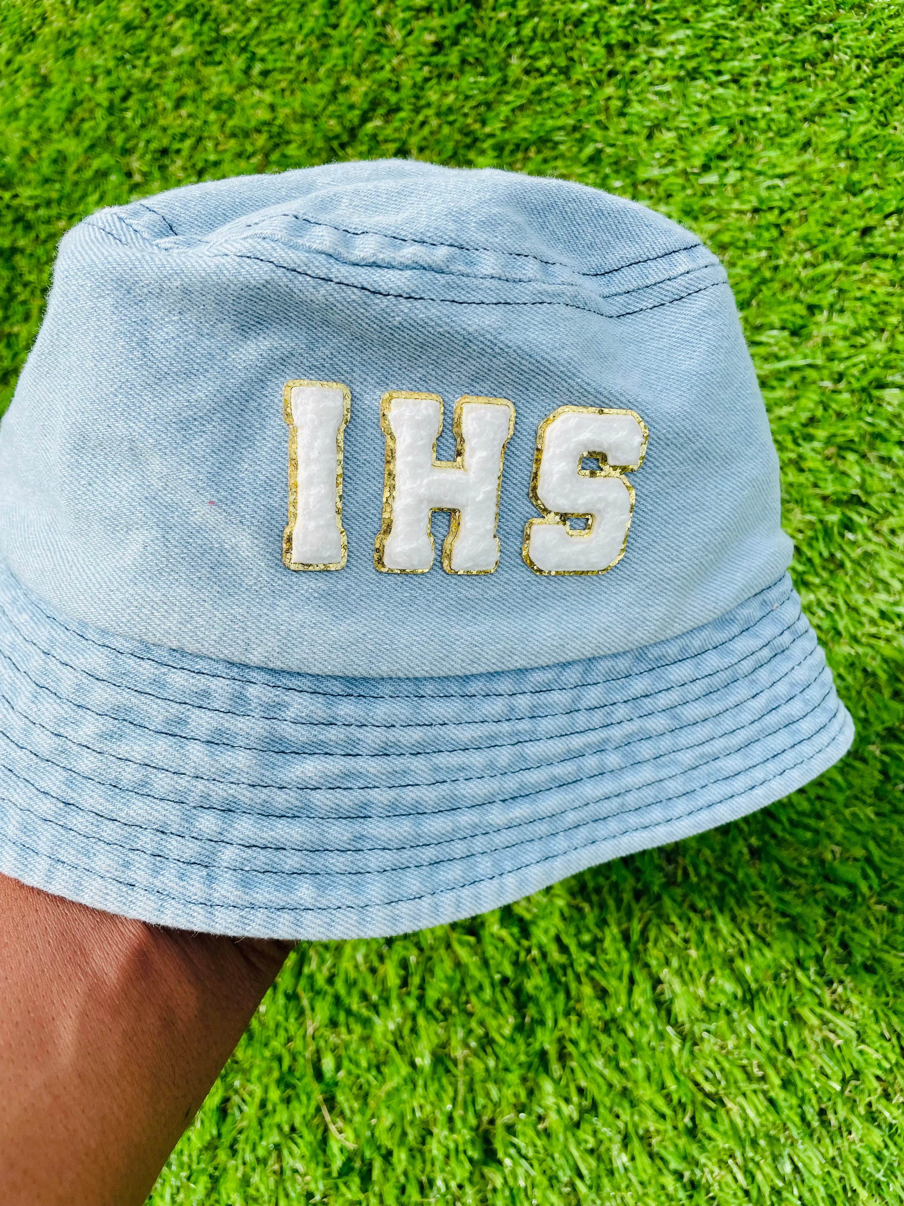 IHS Viking “Bucket Hat” (chenille IHS letters)