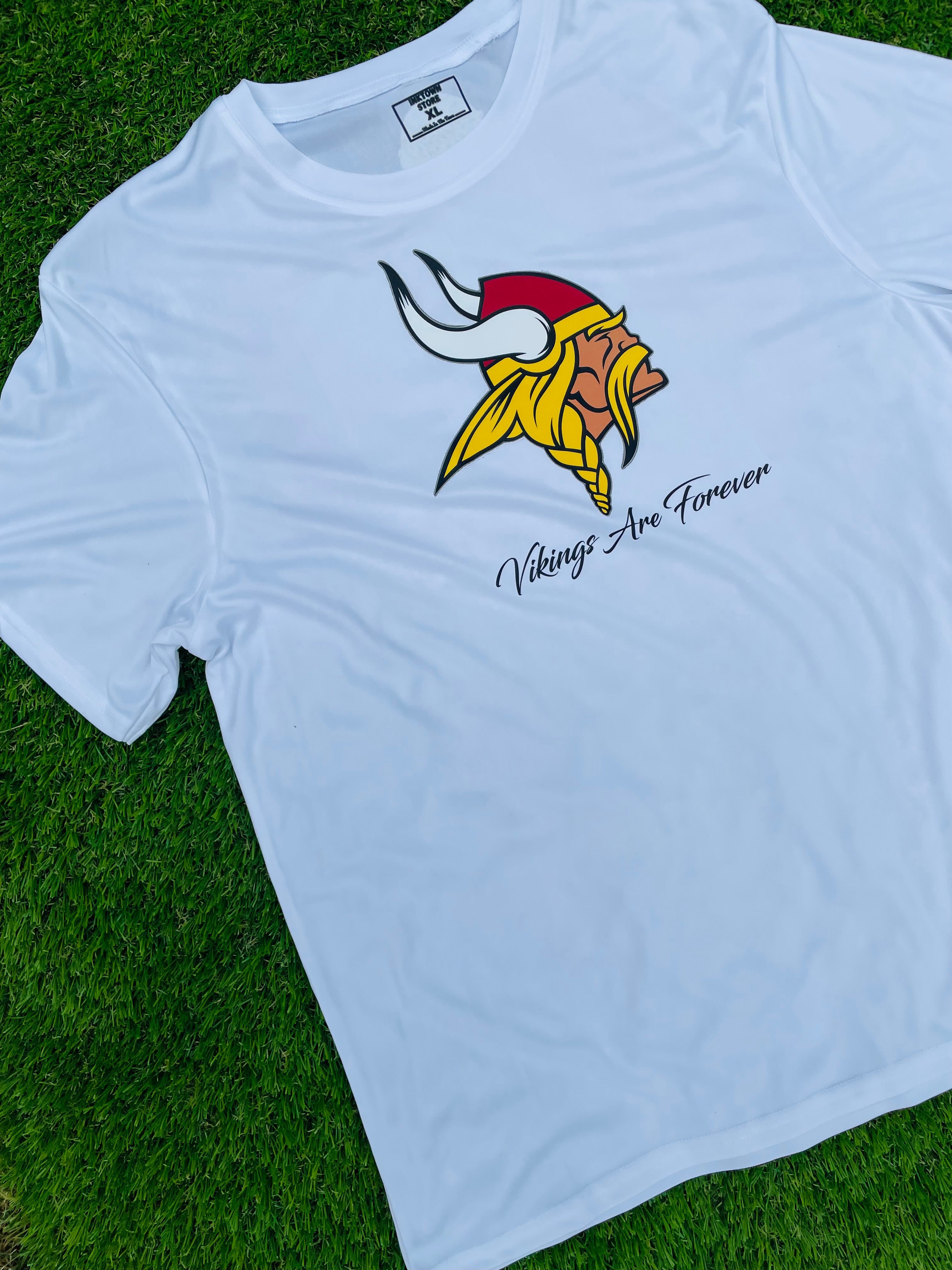Vikings Are Forever - Dri-Fit Performance T-Shirt (white)