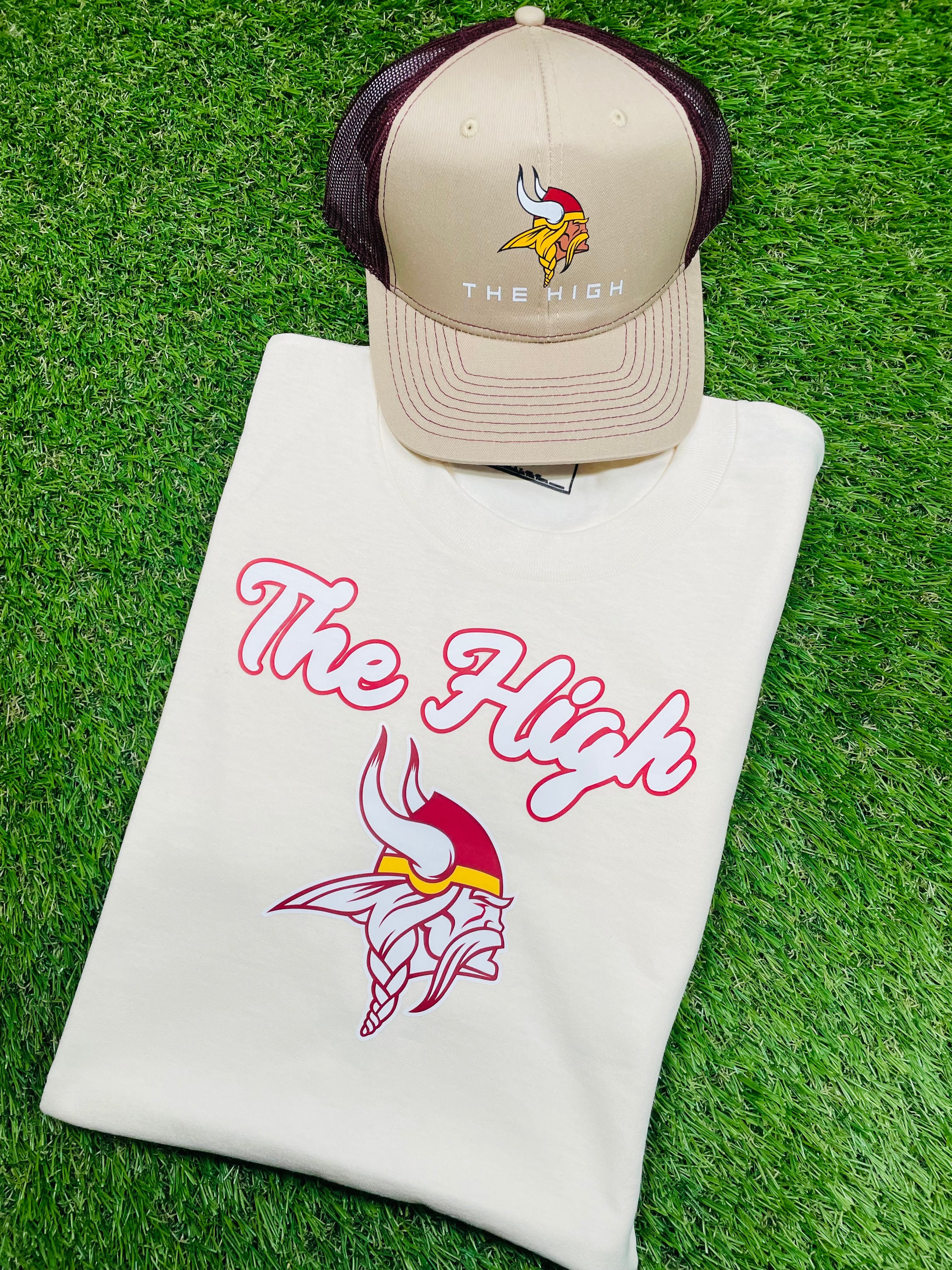 “The High” T-Shirt (cream/light tan)