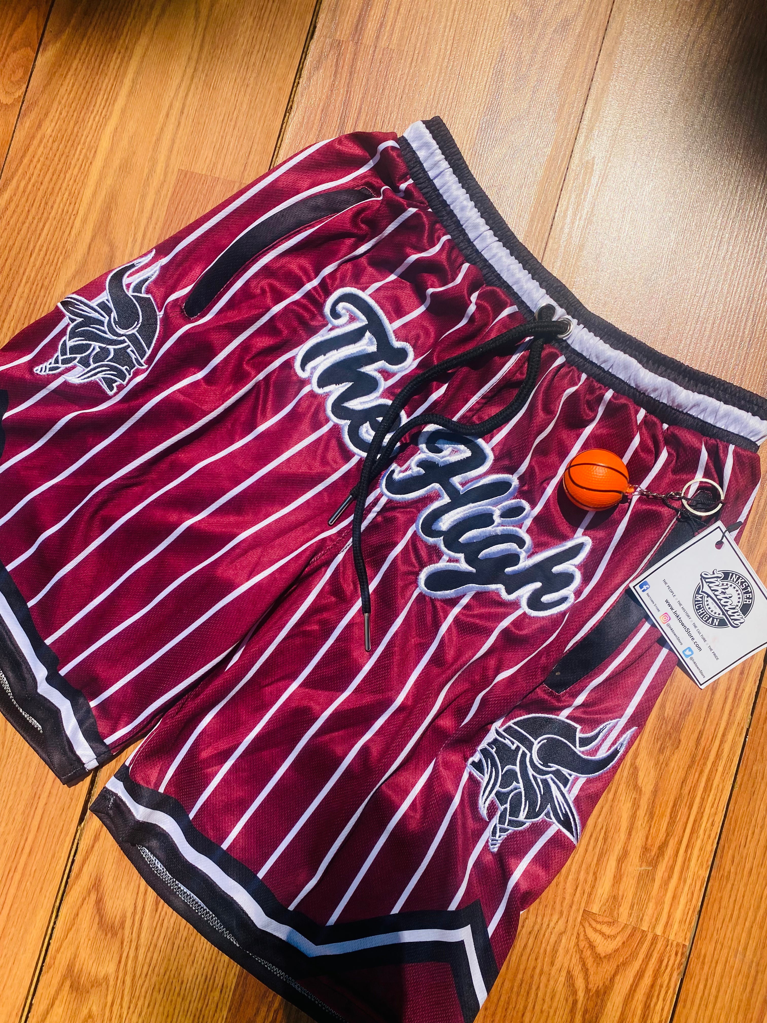 “The High” Shorts - Alternate (Maroon & Black)