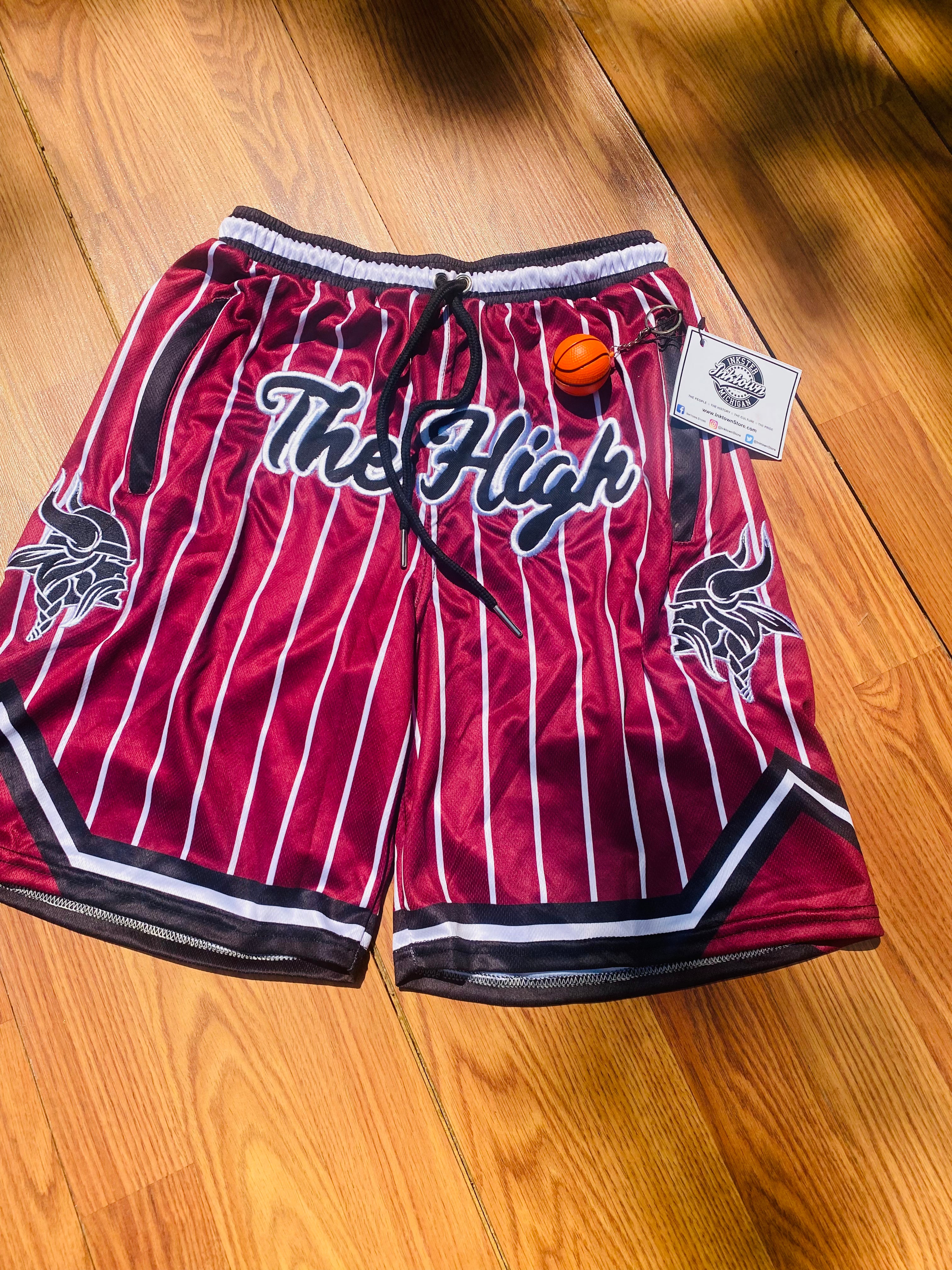 “The High” Shorts - Alternate (Maroon & Black)