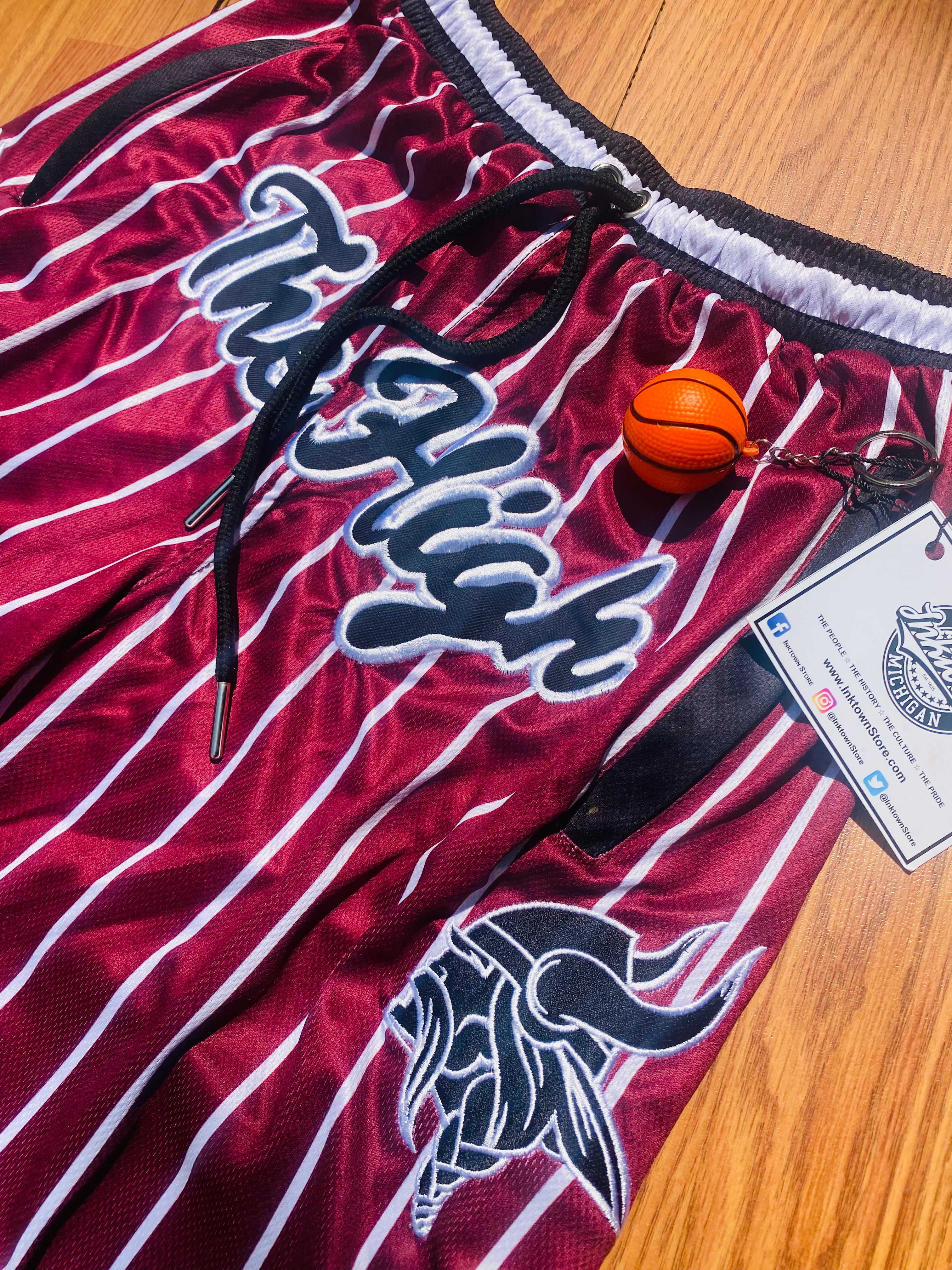 “The High” Shorts - Alternate (Maroon & Black)