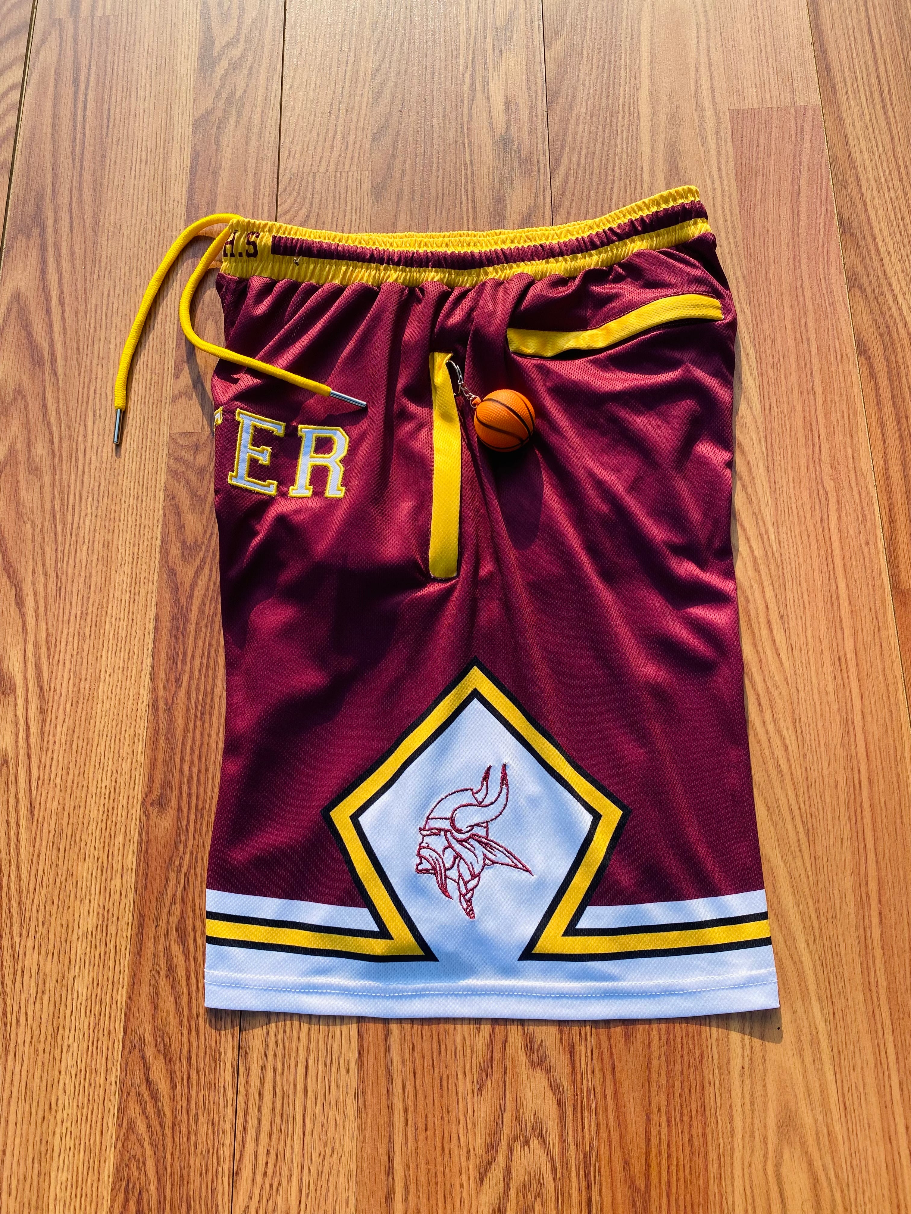 Inkster Vikings Shorts - Home (Alternates)