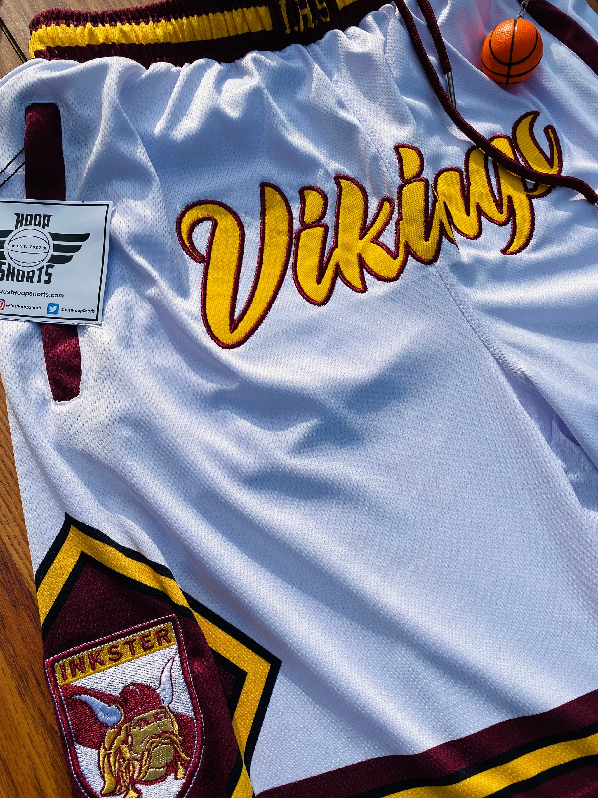 Inkster Vikings Shorts Alternates (White) Inktown Store