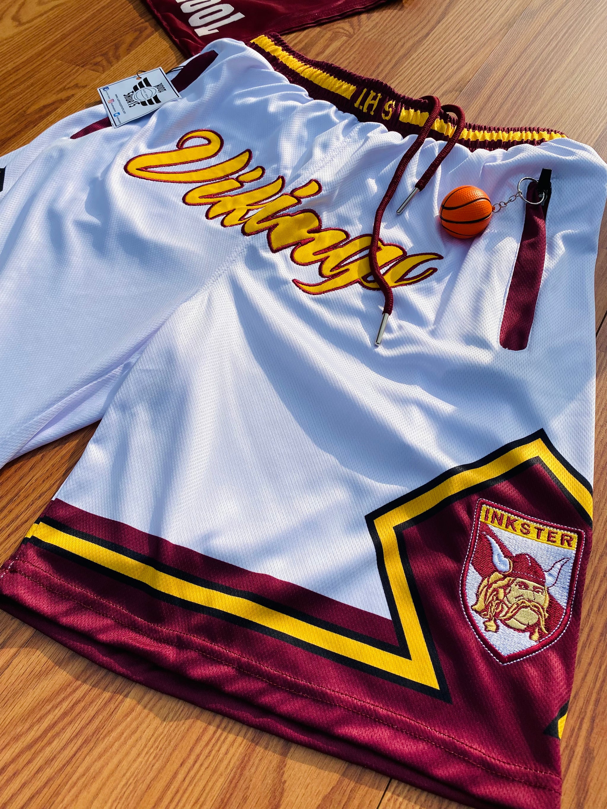 Inkster Vikings Shorts Alternates (White) Inktown Store