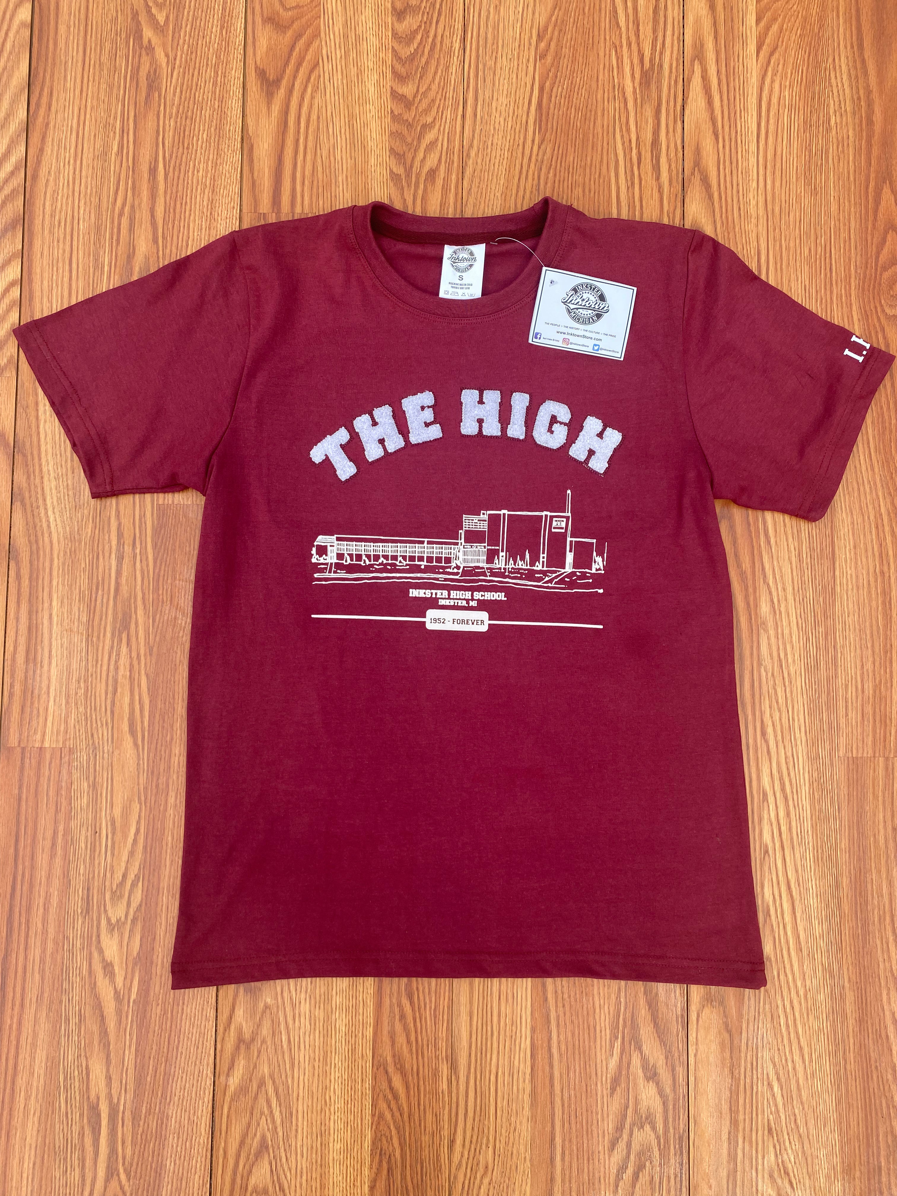“The High”  t-shirt (maroon)