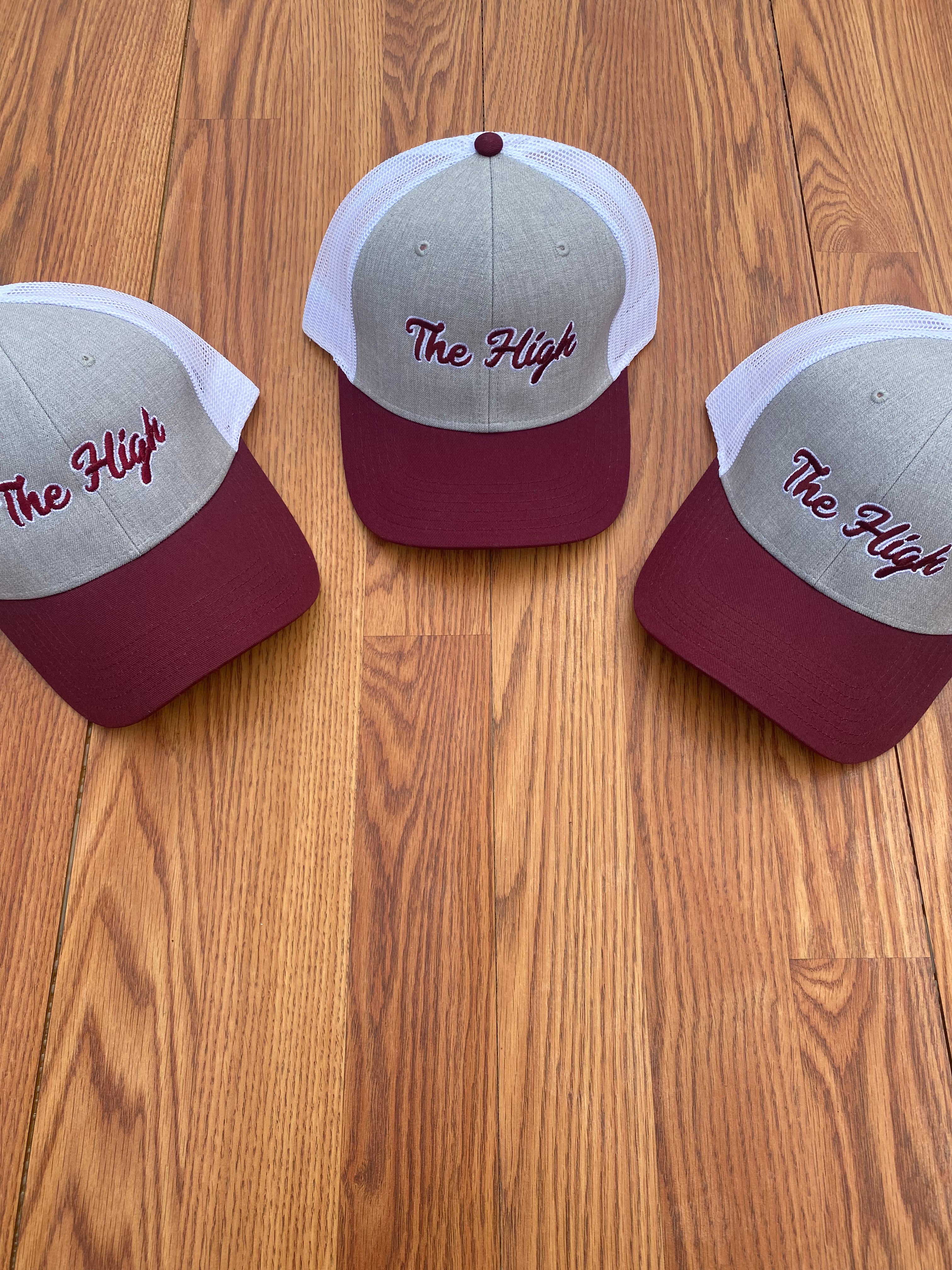 "The High" Snap-Back Trucker Hat (Grey Front Panel)